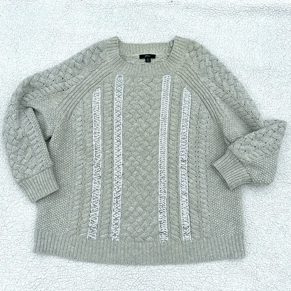 J. Crew Sweaters - J. Crew Wool Gray sweater, Size XL